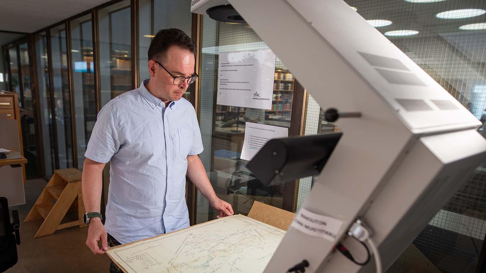 You can use a scanner in reading rooms.